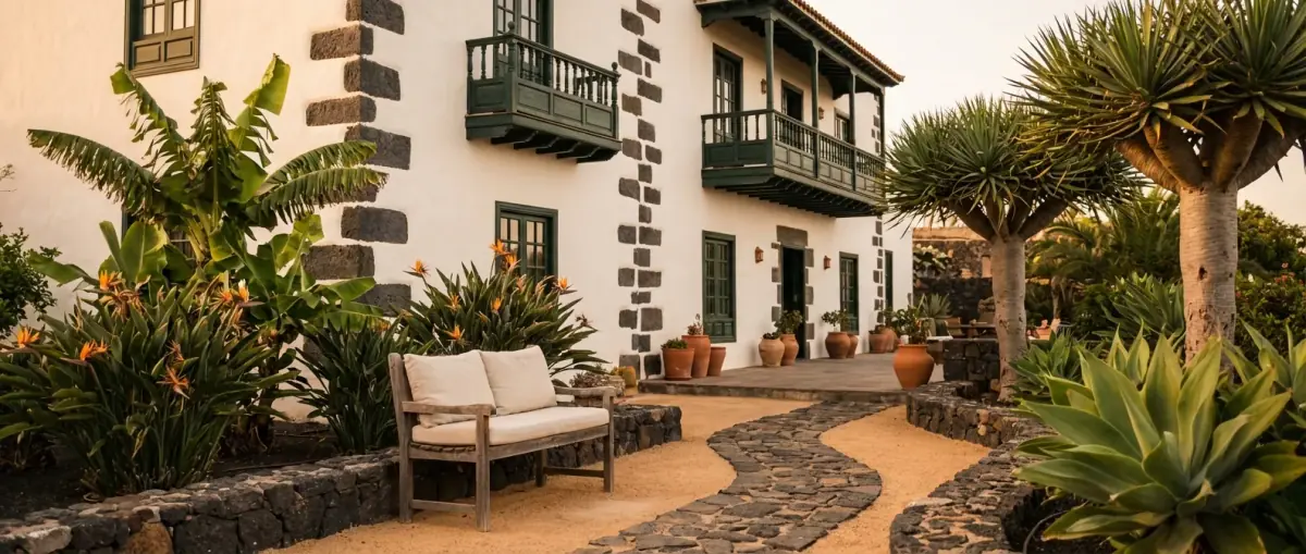 Residential street view in Tenerife South, Spain — local pest control area