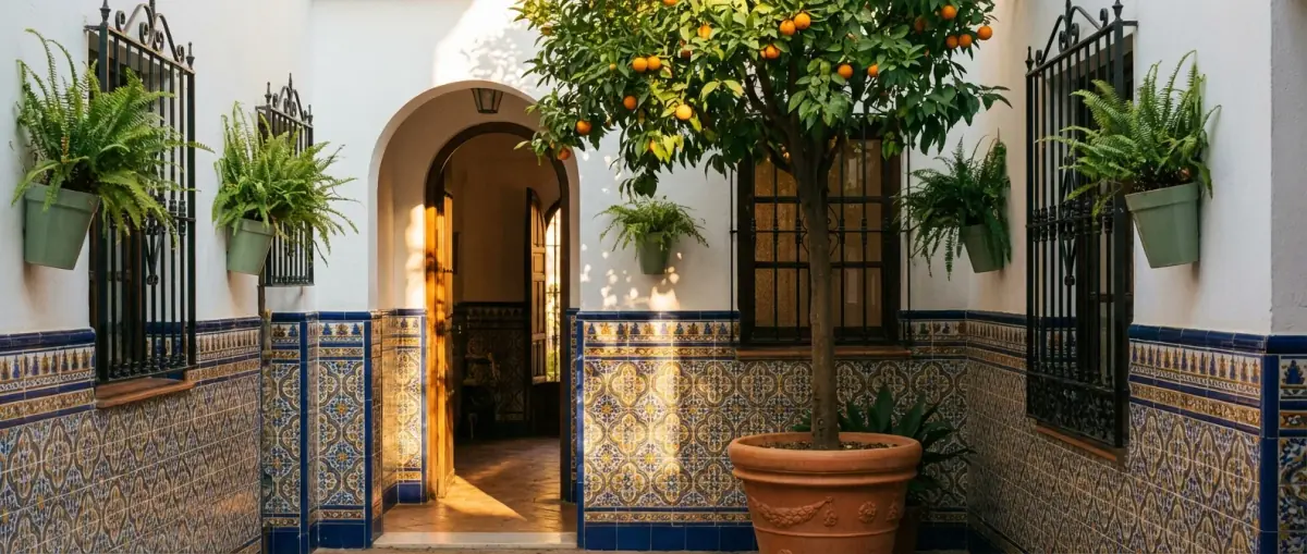 Residential street view in Cádiz, Spain — local pest control area